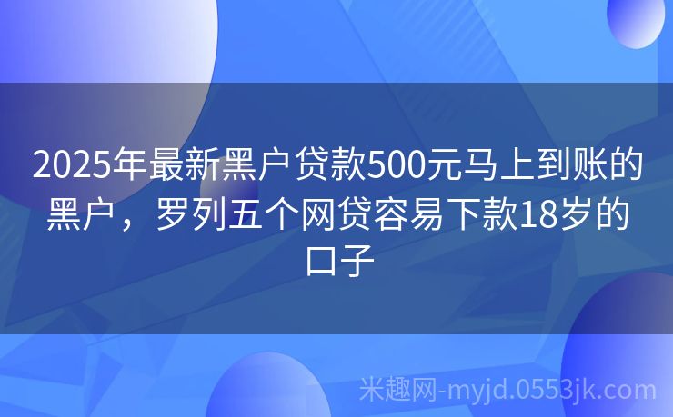 2025年黑戶(hù)最新口子申請指南，初學(xué)者與進(jìn)階用戶(hù)通用步驟