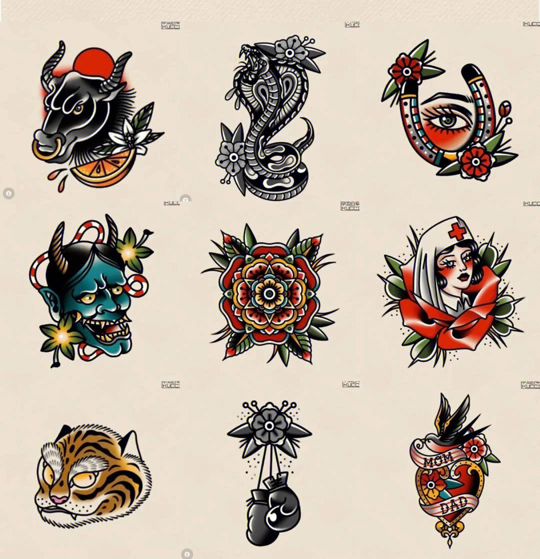 時(shí)尚潮流展現，最新紋身圖案設計精選